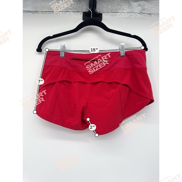 Lululemon Speed Up 2.5" Shorts Women's 6 Red Athletic Lined Active gym - Picture 10 of 10